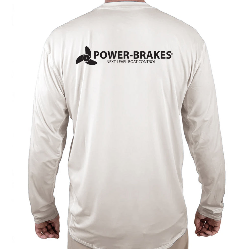 Power Brakes Helios Fishing Shirt - White - WindRider
