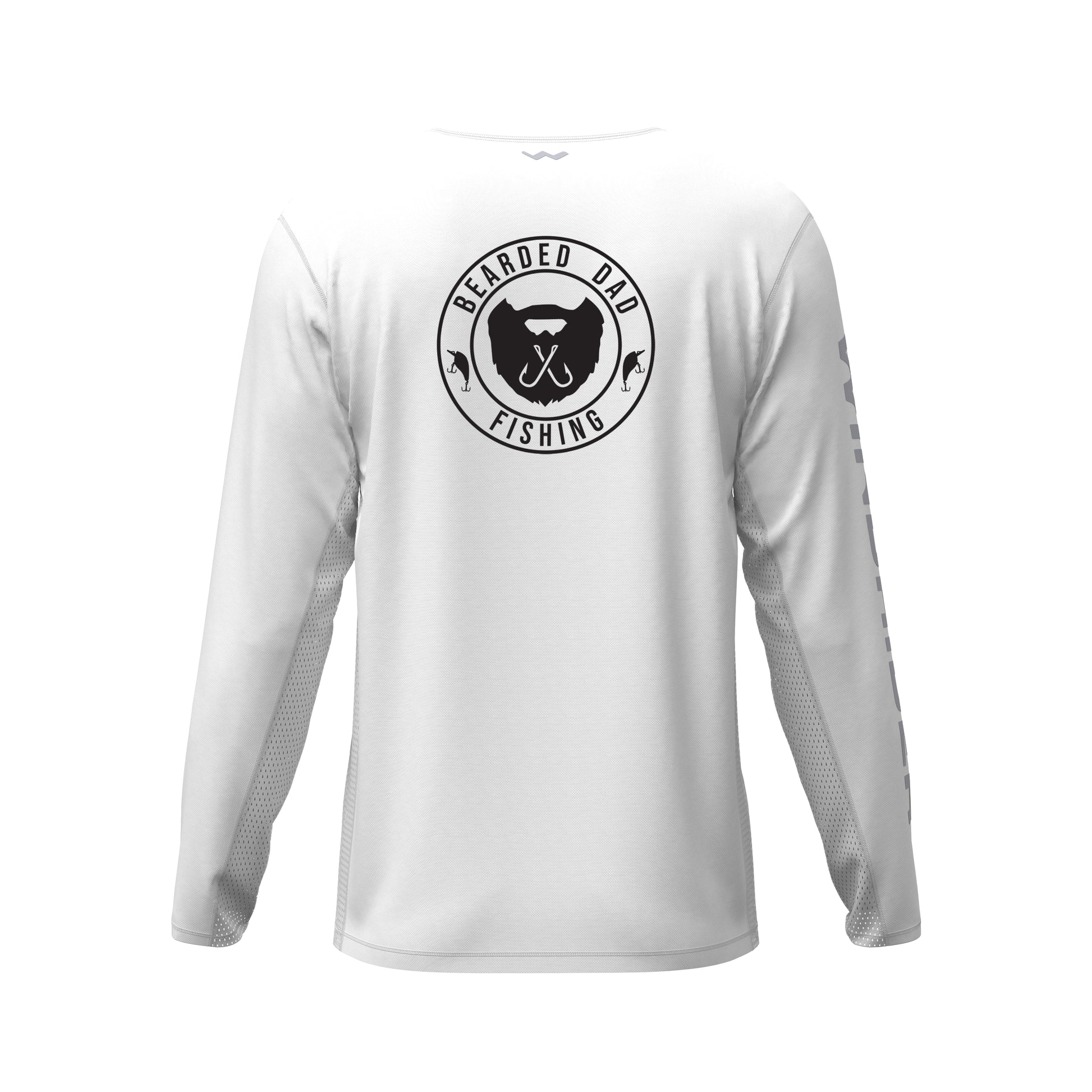 Bearded Dad Fishing Helios Fishing Shirt - White - WindRider