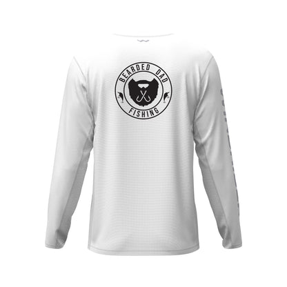 Bearded Dad Fishing Helios Fishing Shirt - White - WindRider