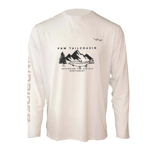 PNW TAILCHASIN Helios Fishing Shirt - White - WindRider