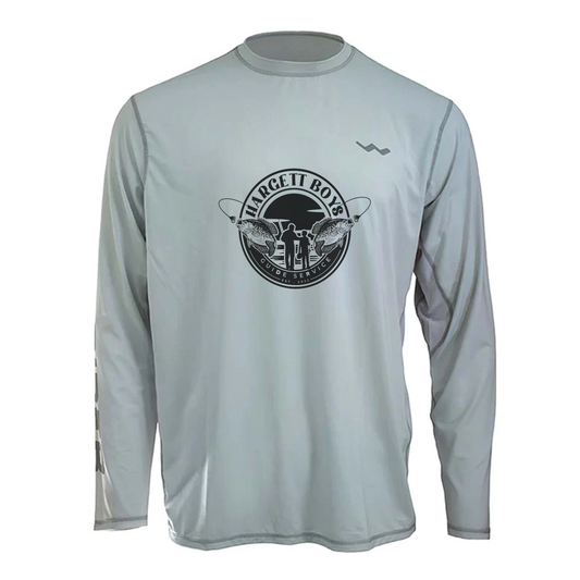 Hargett Boys Guide Service Helios Fishing Shirt - White - WindRider