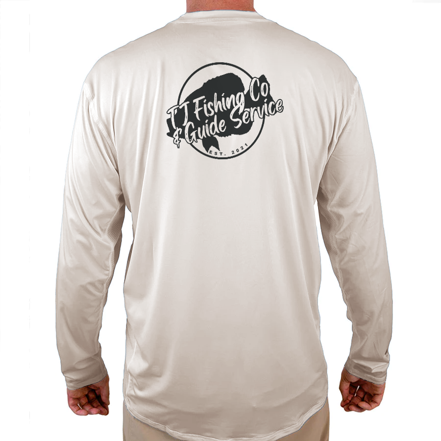 TJ FishingCo&Guide Service Helios Fishing Shirt - White - WindRider