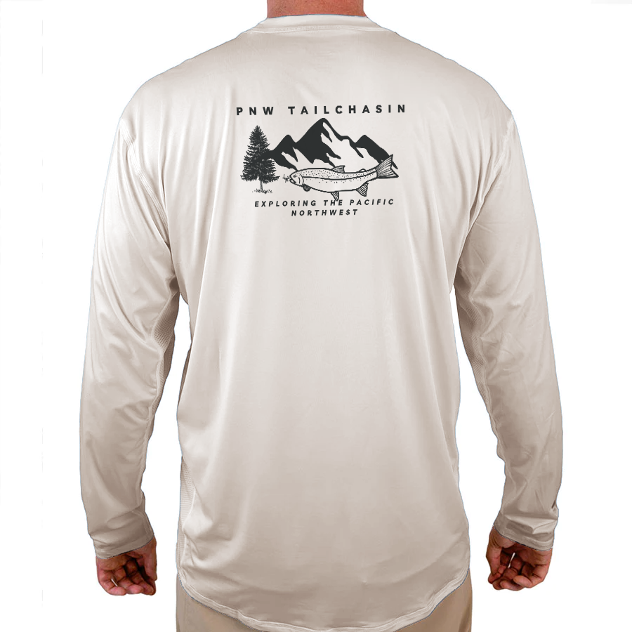 PNW TAILCHASIN Helios Fishing Shirt - White - WindRider