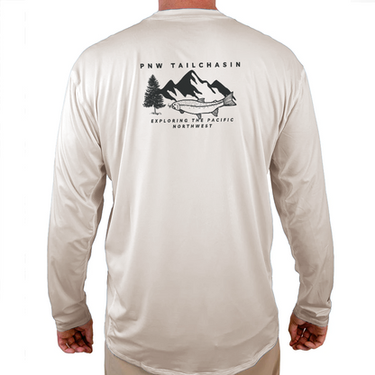PNW TAILCHASIN Helios Fishing Shirt - White - WindRider