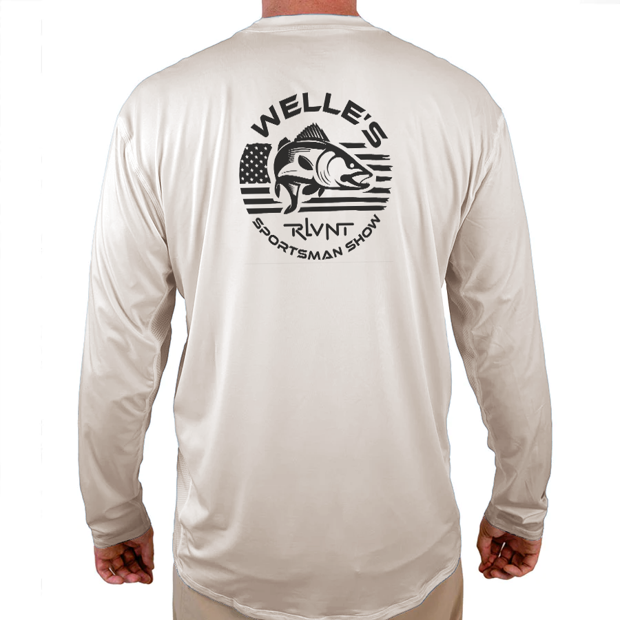 Welle's RLVNT sportsmans show Helios Fishing Shirt - White - WindRider