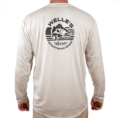 Welle's RLVNT sportsmans show Helios Fishing Shirt - White - WindRider