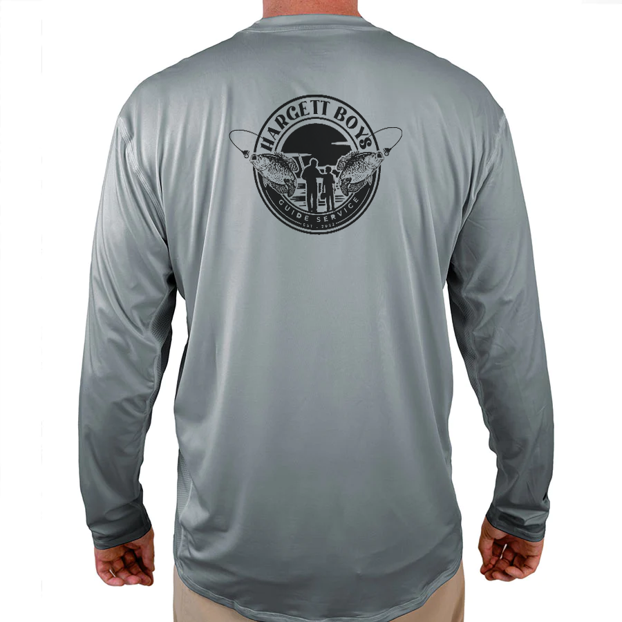Hargett Boys Guide Service Helios Fishing Shirt - White - WindRider