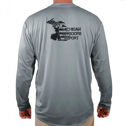 MichiganOutdoorReport Helios Fishing Shirt - White - WindRider
