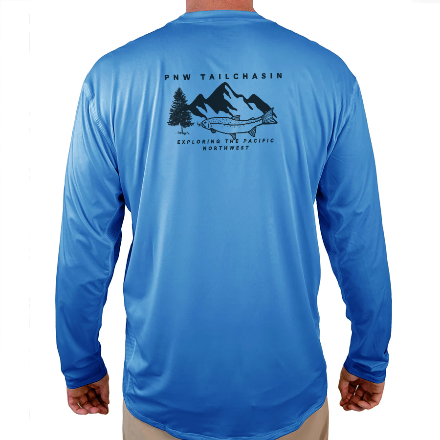 PNW TAILCHASIN Helios Fishing Shirt - White - WindRider