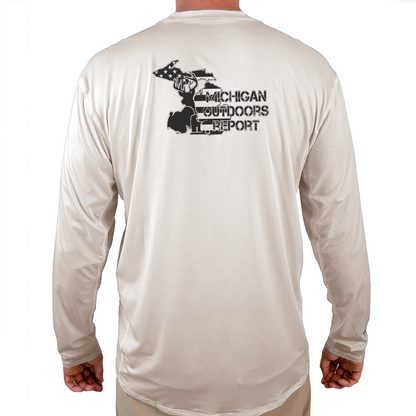 MichiganOutdoorReport Helios Fishing Shirt - White - WindRider