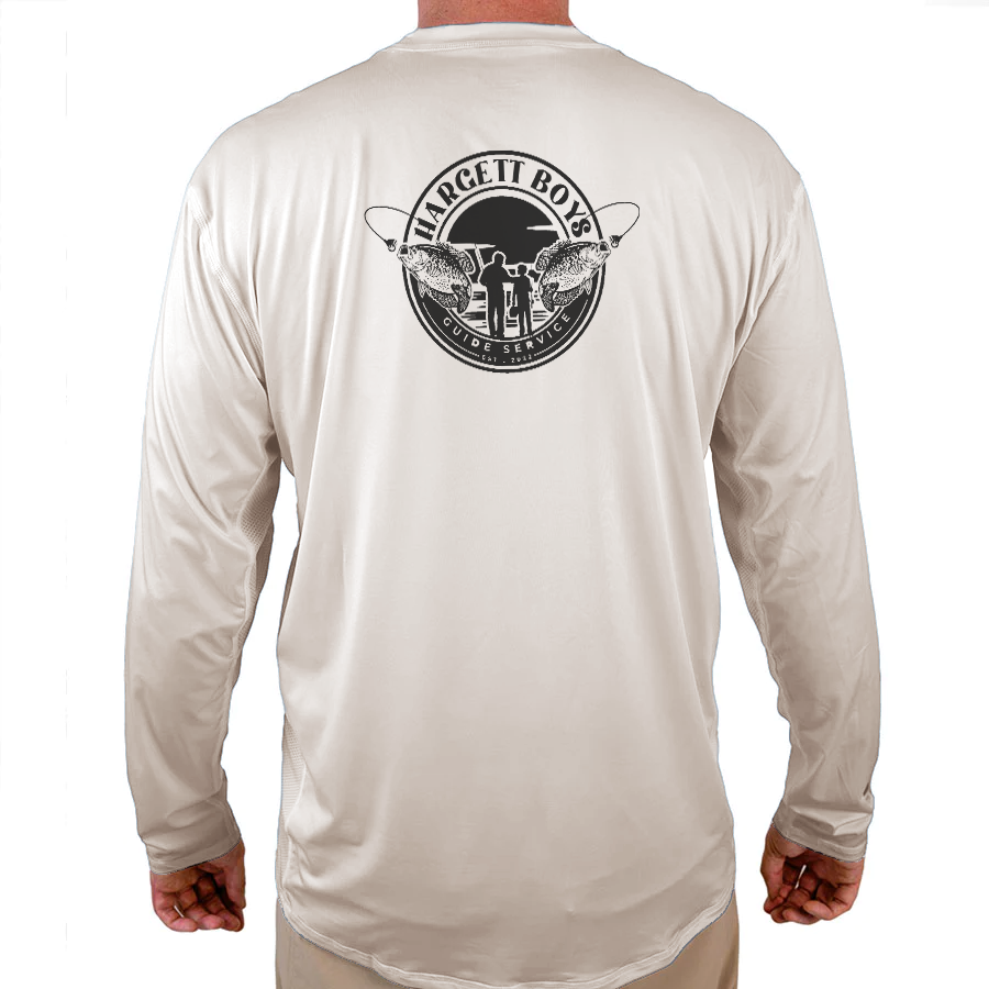Hargett Boys Guide Service Helios Fishing Shirt - White - WindRider