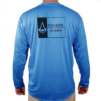 Texas Crappie Assassin Helios Fishing Shirt - White - WindRider