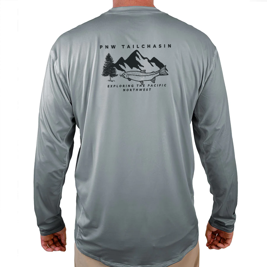 PNW TAILCHASIN Helios Fishing Shirt - White - WindRider