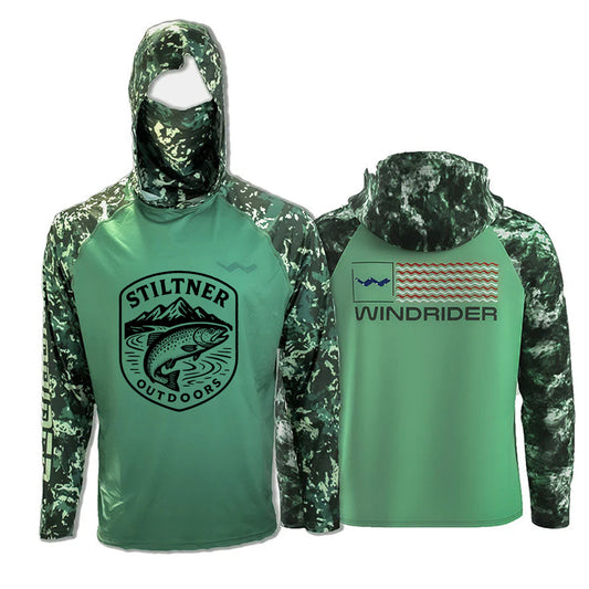 Kris Stiltner Atoll Fishing Shirt - Green - WindRider
