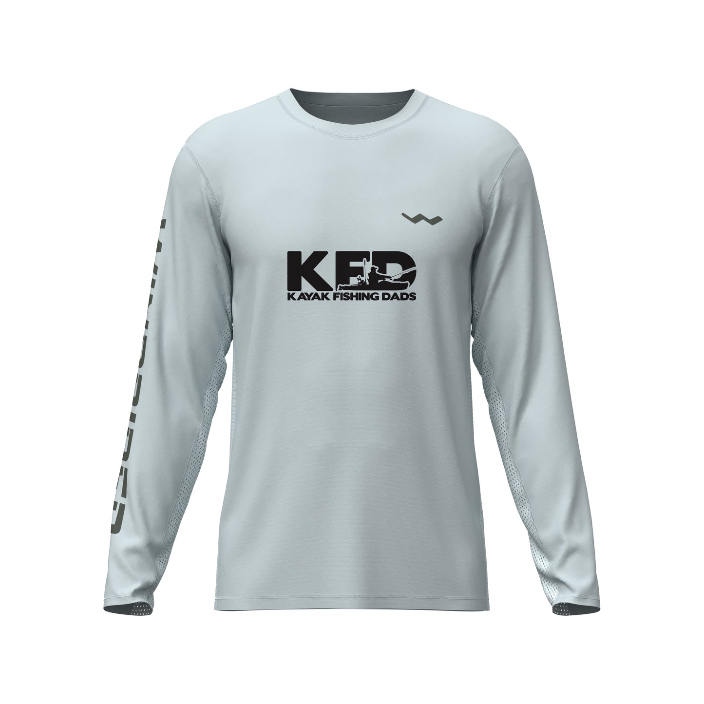 Kayak Fishing Dad's Helios Fishing Shirt - Grey - WindRider