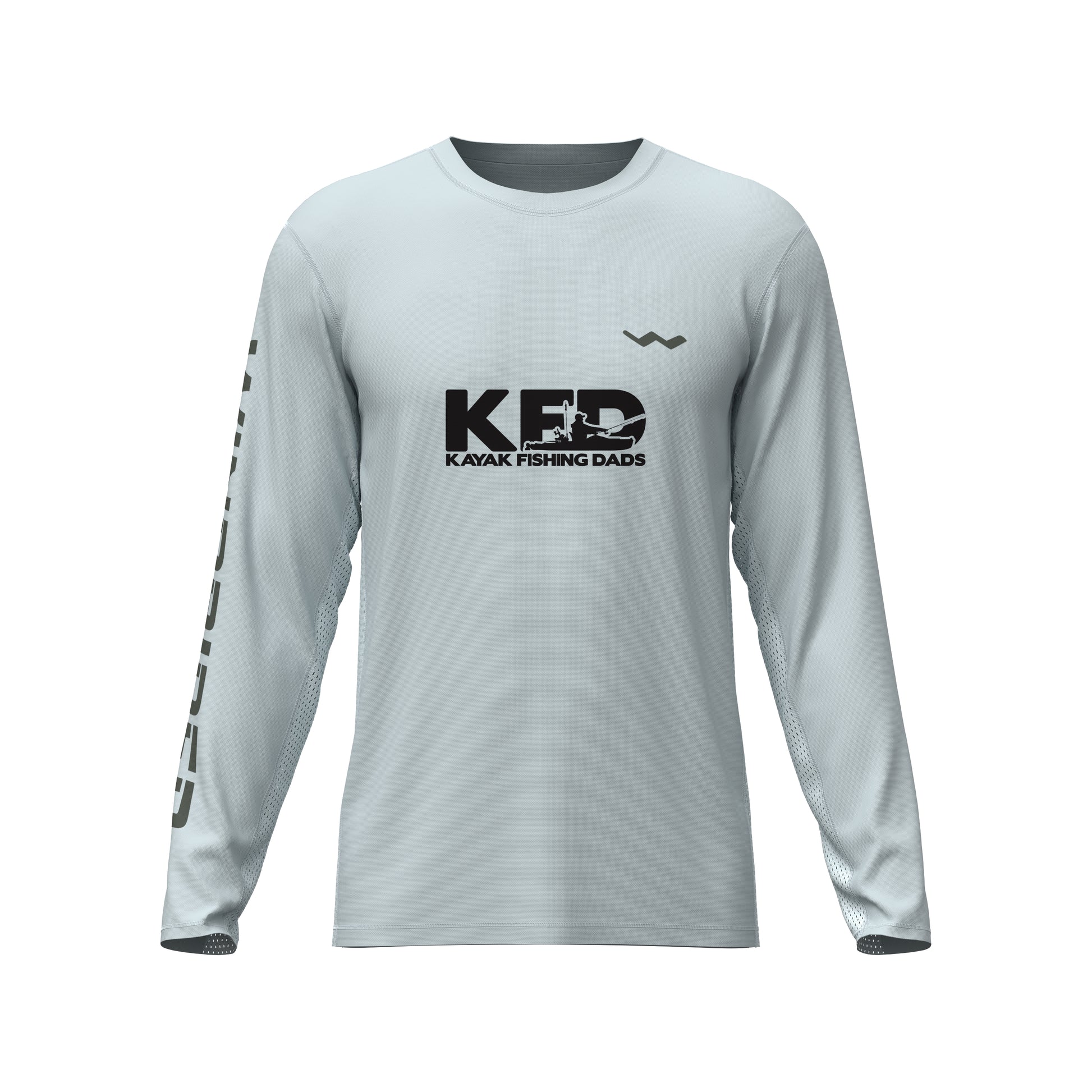 Kayak Fishing Dad's Helios Fishing Shirt - Grey - WindRider