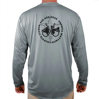 Joshua Matthew Crappie Fishin Helios Fishing Shirt - Grey - WindRider