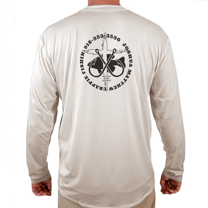 Joshua Matthew Crappie Fishin Helios Fishing Shirt - White - WindRider