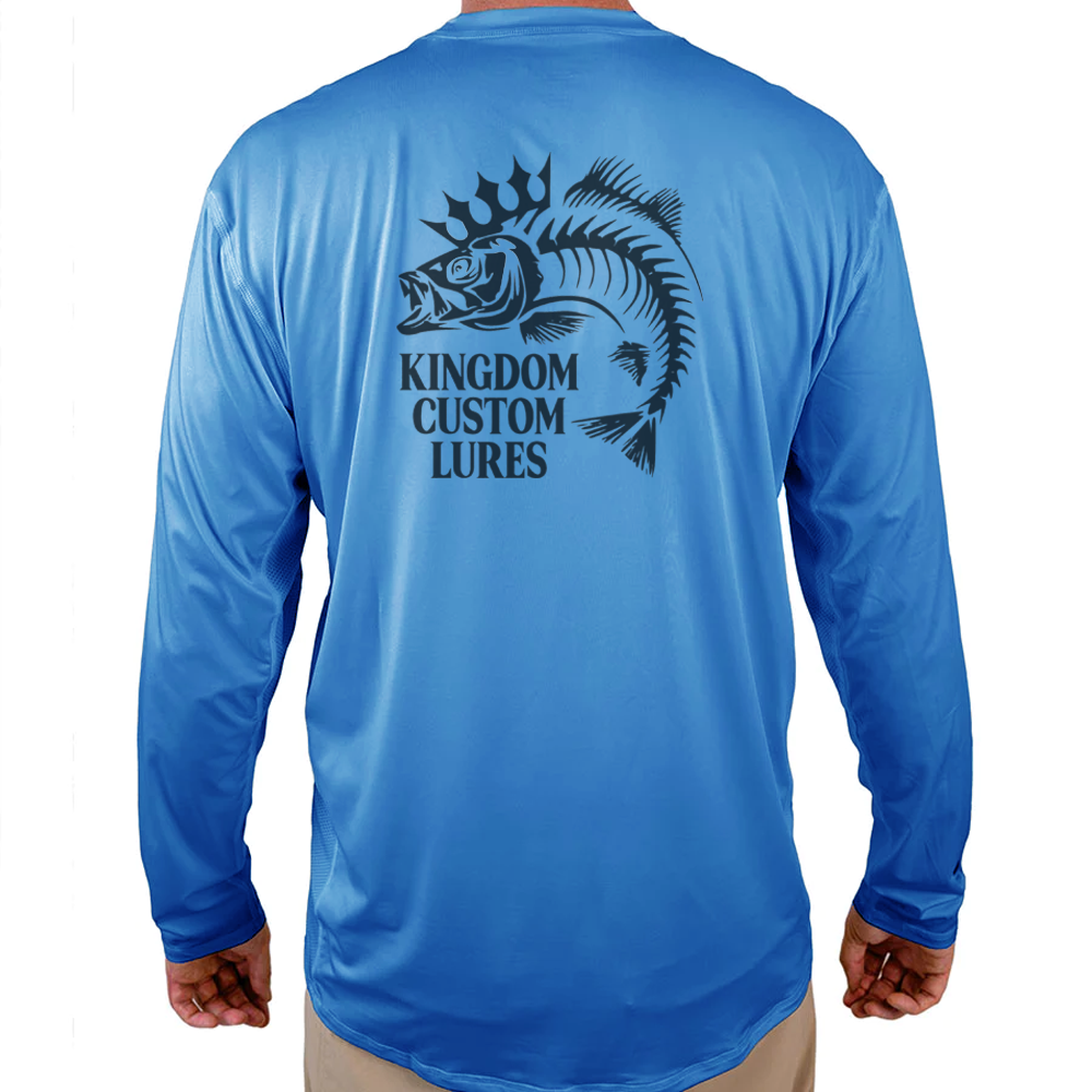 Kingdom Custom Lure Helios Fishing Shirt - Blue - WindRider
