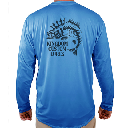 Kingdom Custom Lure Helios Fishing Shirt - Blue - WindRider