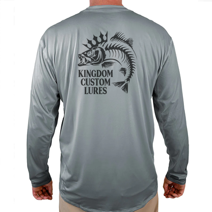 Kingdom Custom Lure Helios Fishing Shirt - Grey - WindRider