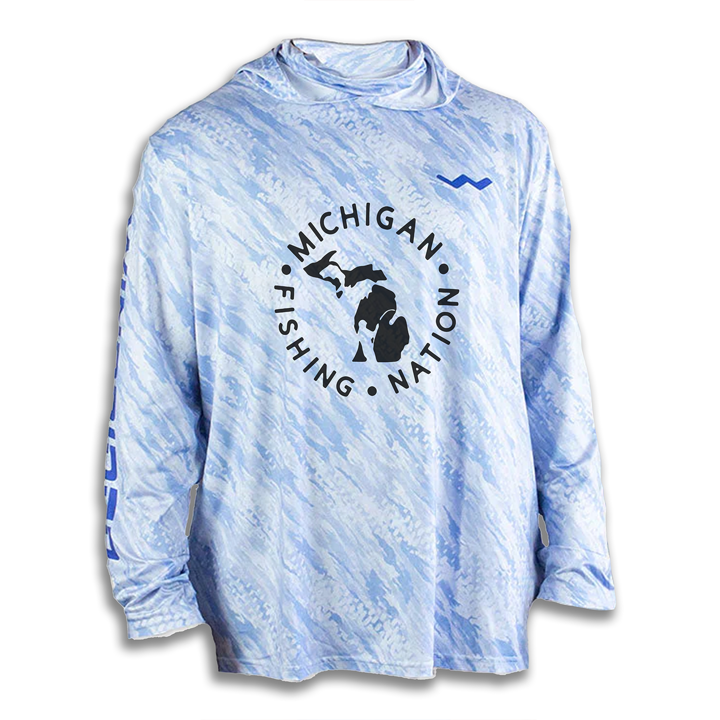Michigan Fishing Nation TV Hooded Helios - Hooded - Blue - WindRider