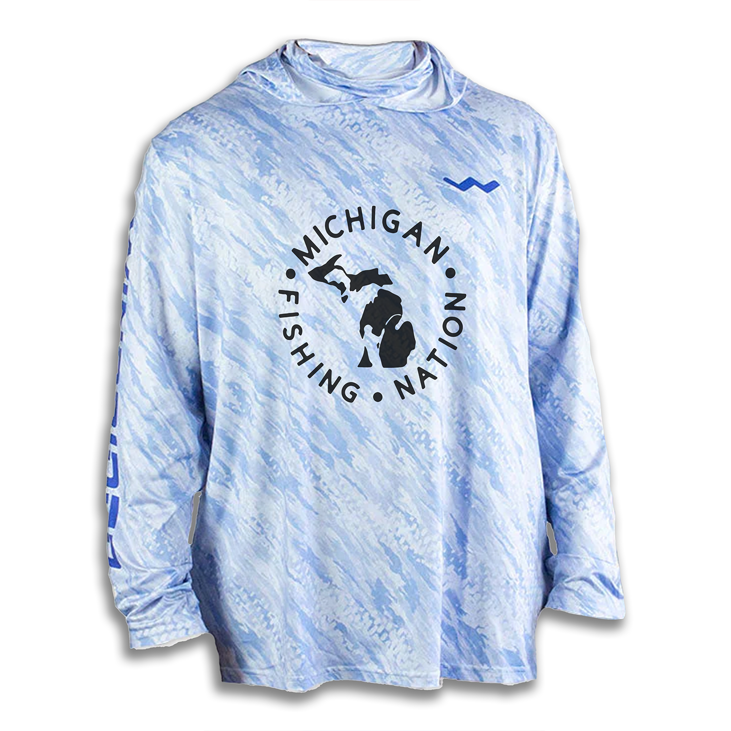 Michigan Fishing Nation TV Hooded Helios - Hooded - Blue - WindRider