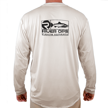 River Ops Fishing Company Helios Fishing Shirt - White - WindRider