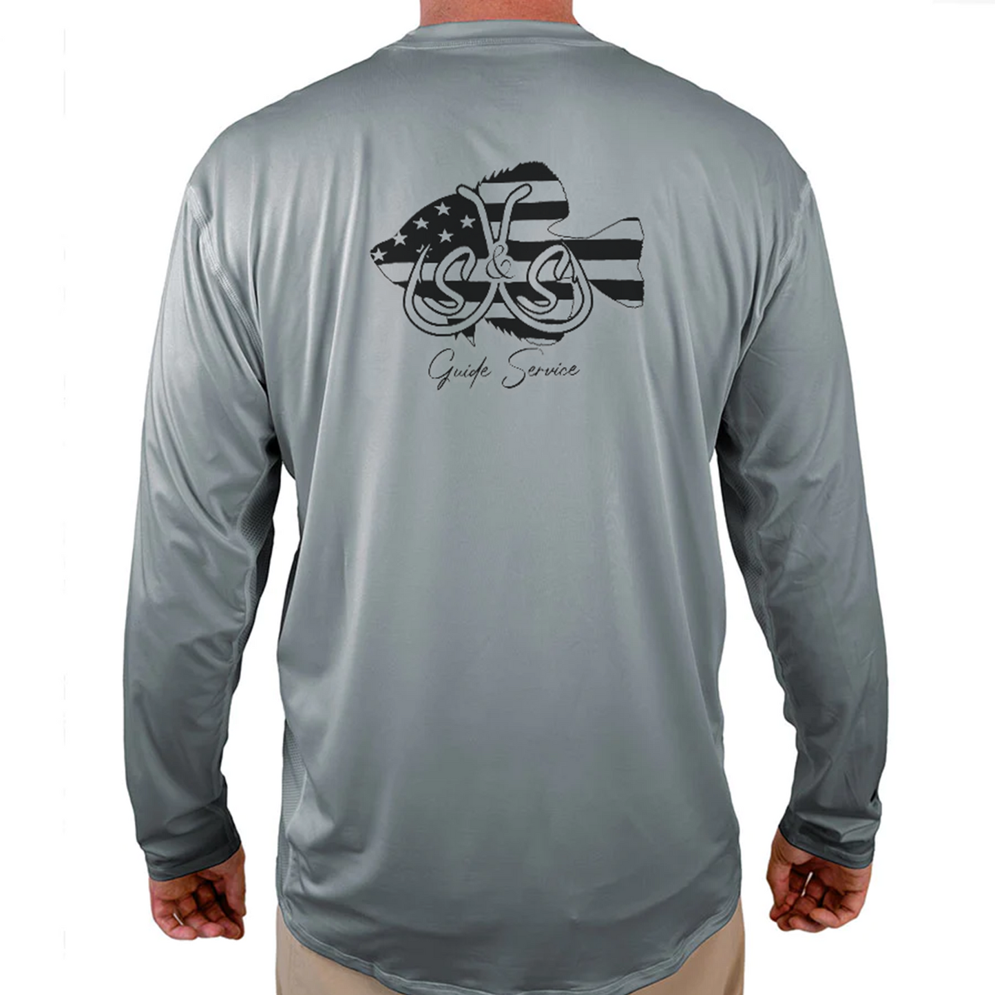 S&S guide Service Helios Fishing Shirt - Grey - WindRider