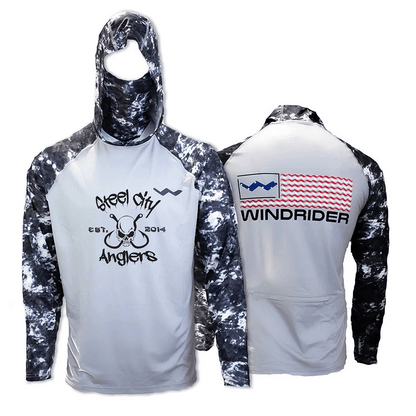 Steel City Anglers Atoll Fishing Shirt - Grey - WindRider