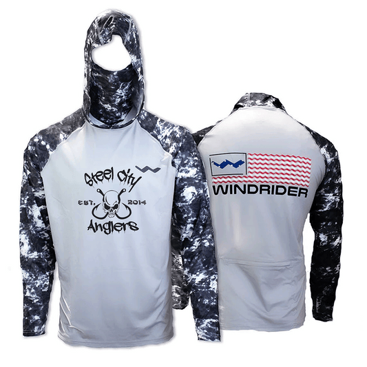 Steel City Anglers Atoll Fishing Shirt - Grey - WindRider