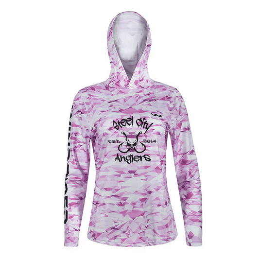 Women's Steel City Anglers HELIOS™ Hooded Sun Shirts - Hooded - Camo - WindRider