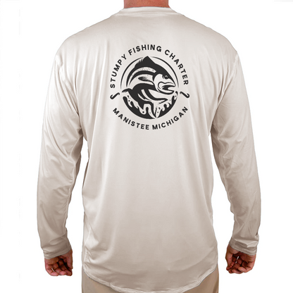 Stumpy Fishing Charter Helios Fishing Shirt - White - WindRider