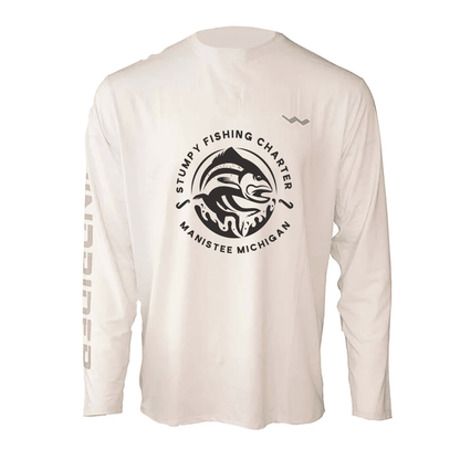 Stumpy Fishing Charter Helios Fishing Shirt - White - WindRider