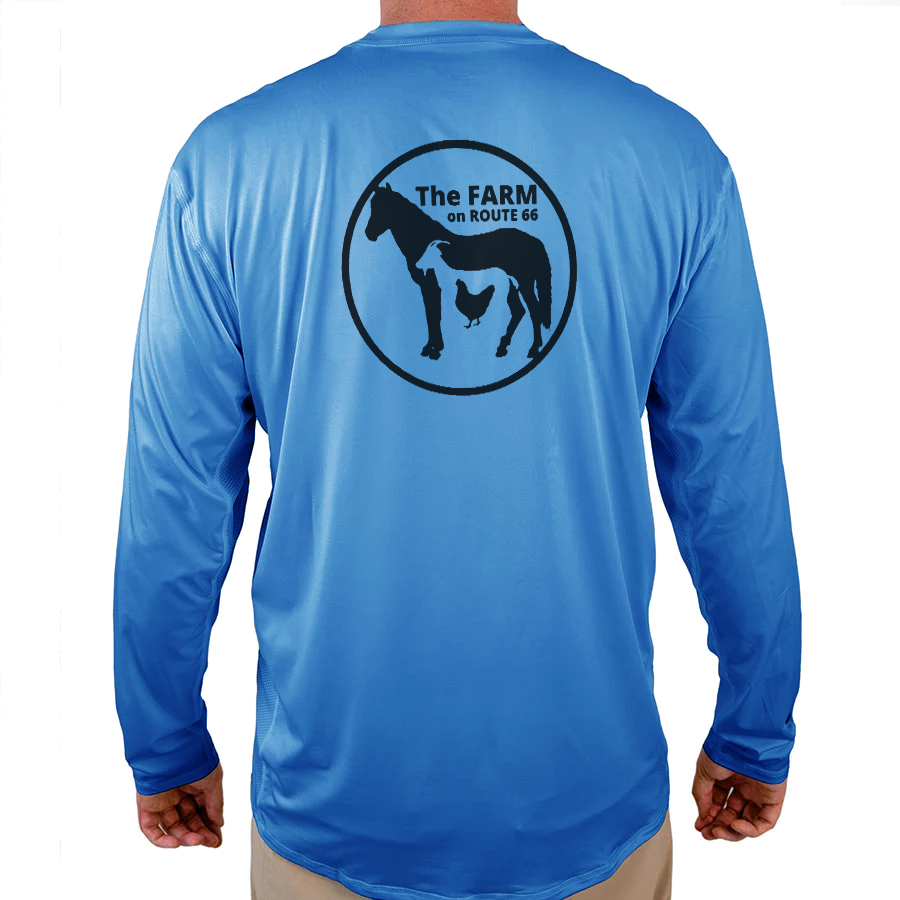 The Farm on Route 66 Helios Fishing Shirt - Blue - WindRider