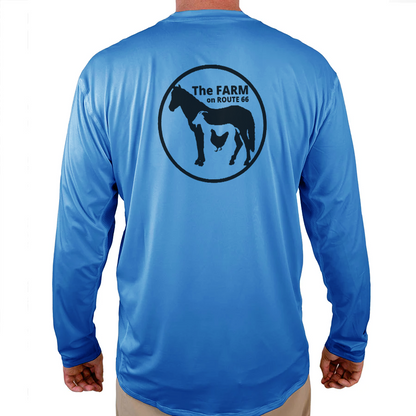 The Farm on Route 66 Helios Fishing Shirt - Blue - WindRider