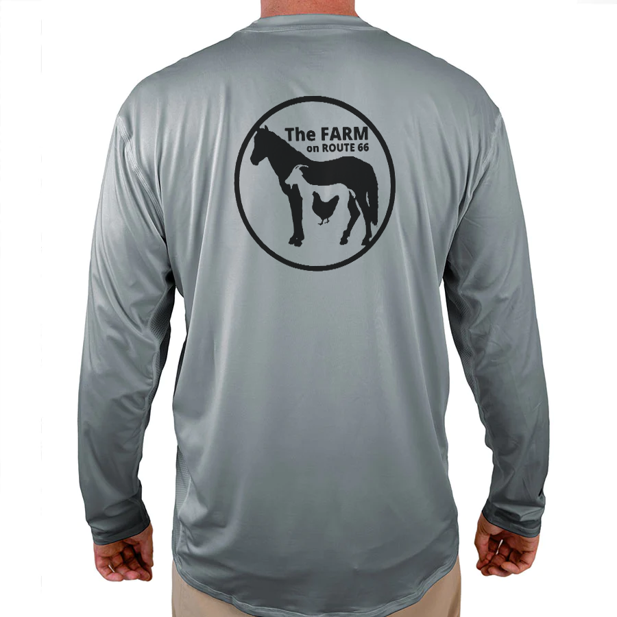 The Farm on Route 66 Helios Fishing Shirt - Grey - WindRider
