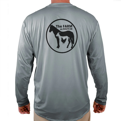 The Farm on Route 66 Helios Fishing Shirt - Grey - WindRider