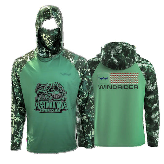 FishManMike Atoll Fishing Shirt - Green - WindRider