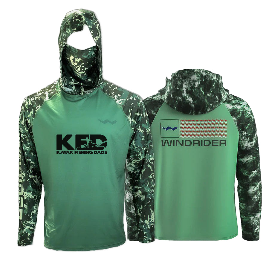 Kayak Fishing Dad's Atoll Fishing Shirt - Green - WindRider