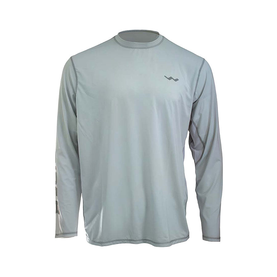 Custom Logoed Helios Fishing Shirt - Grey - WindRider