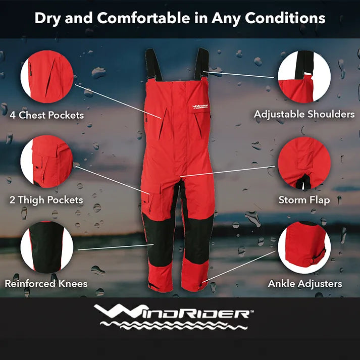 Pro All Weather Rain Bibs