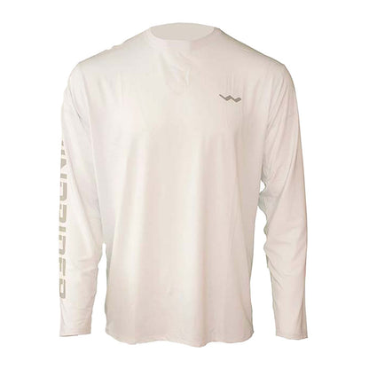 Custom Logoed Helios Fishing Shirt - White - WindRider