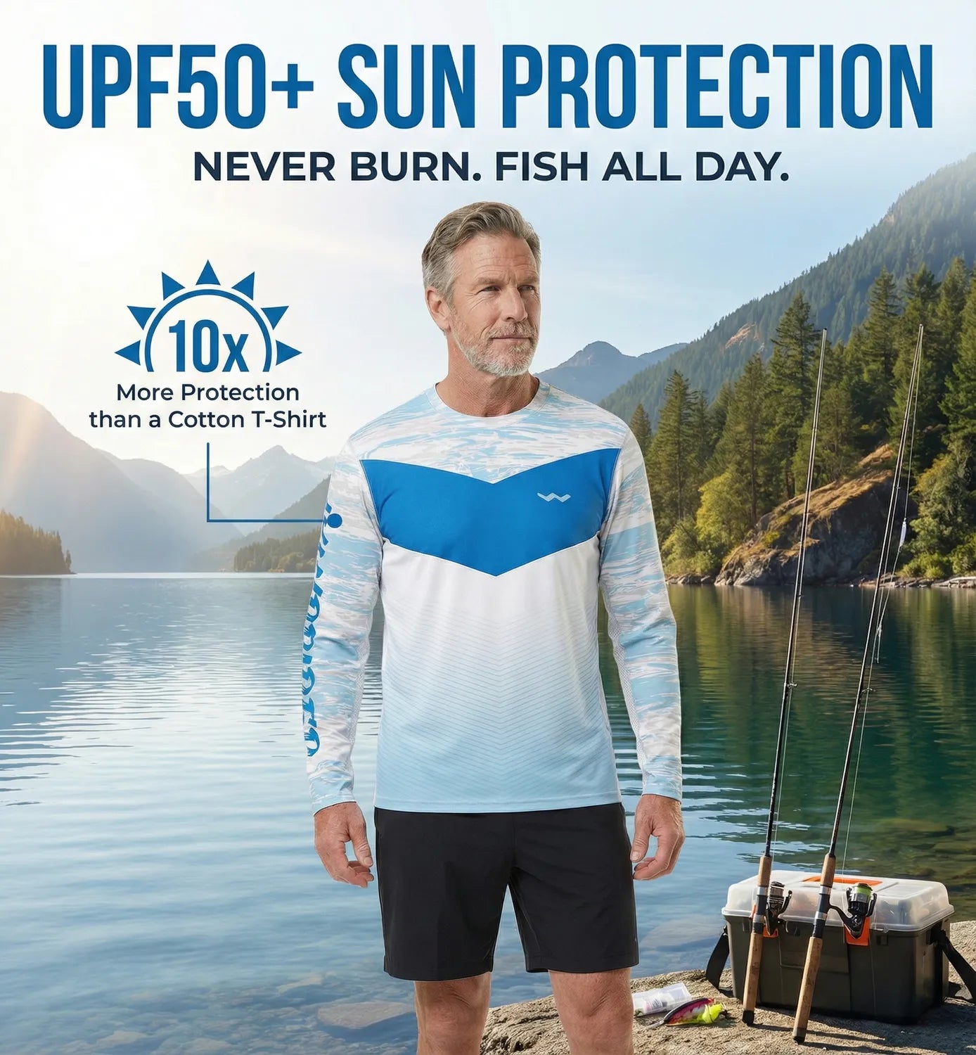 Helios Sun Shirt on the water